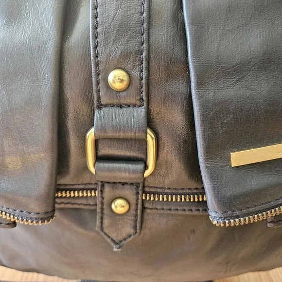 Matt & Nat Vegan Leather Braided Strap  Crossbody Shoulder Bag Navy Blue. - Picture 12 of 13